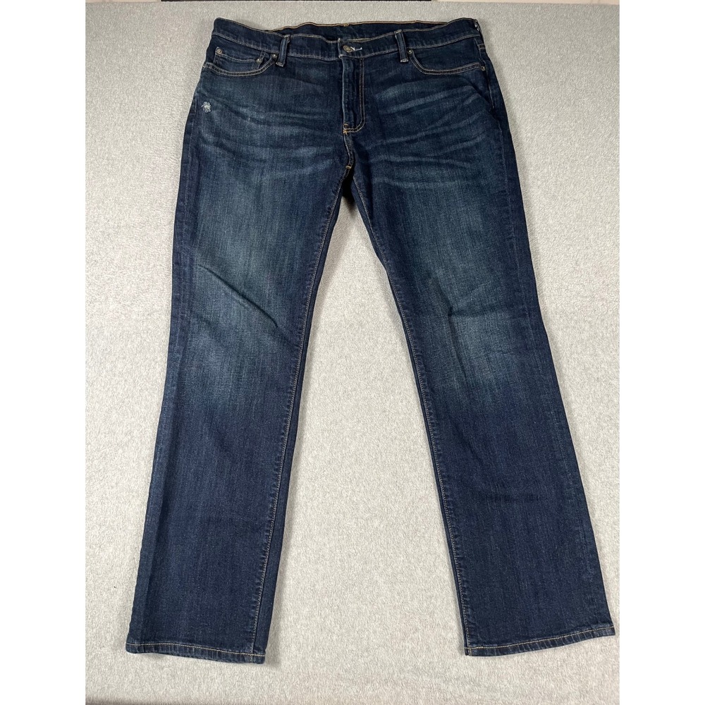 Abercrombie & Fitch Kennan Straight Jeans Mens 38x32 Measures 38x30.5 Dark Wash